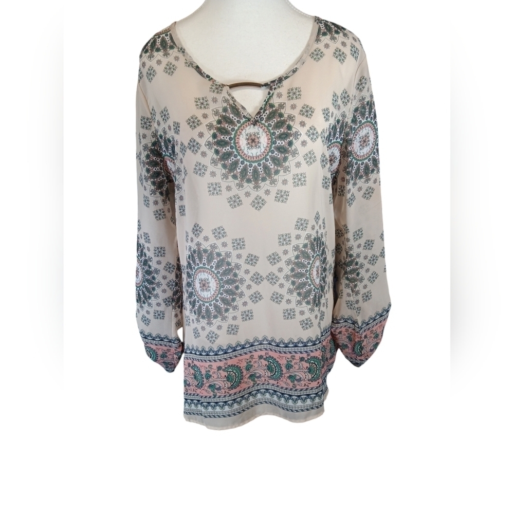 Penelope Women's Boho Blouse Size M
